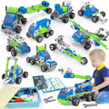 18 in 1 STEM Toys Building Set for Kids Ages 4-8 - Pull Back Cars