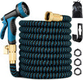 75 ft Expandable Garden Hose with 10-Function Nozzle - Kink Free