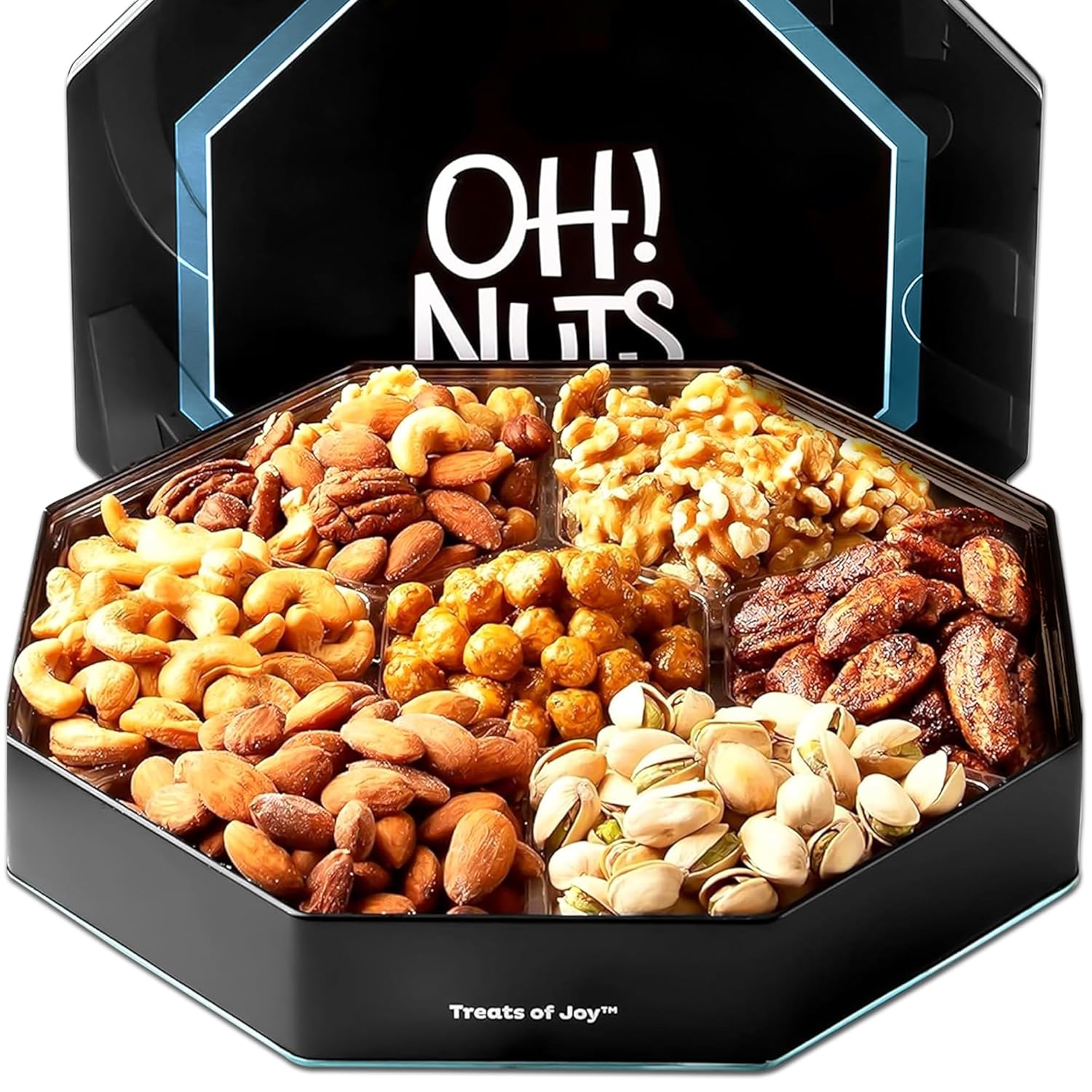 Gourmet Assorted Gift Tin Box with Fresh Roasted Nuts for All