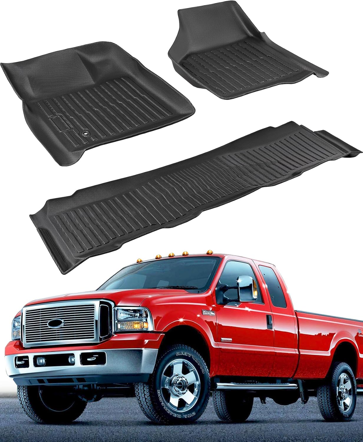 All-Weather Floor Mats for Ford Super Duty Crew Cab 1999-2007
