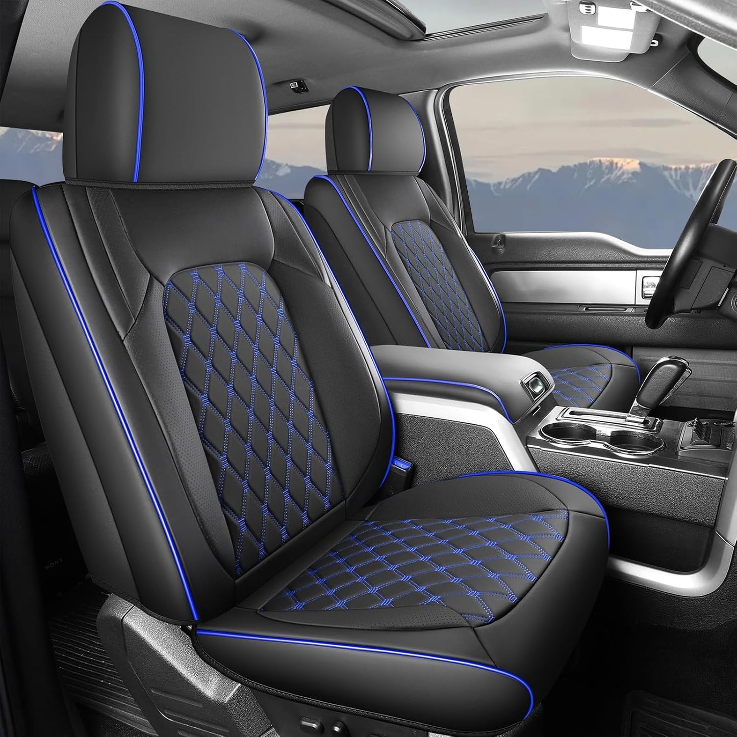 Umbrauto Custom Seat Covers for Silverado - Waterproof Nappa Leather