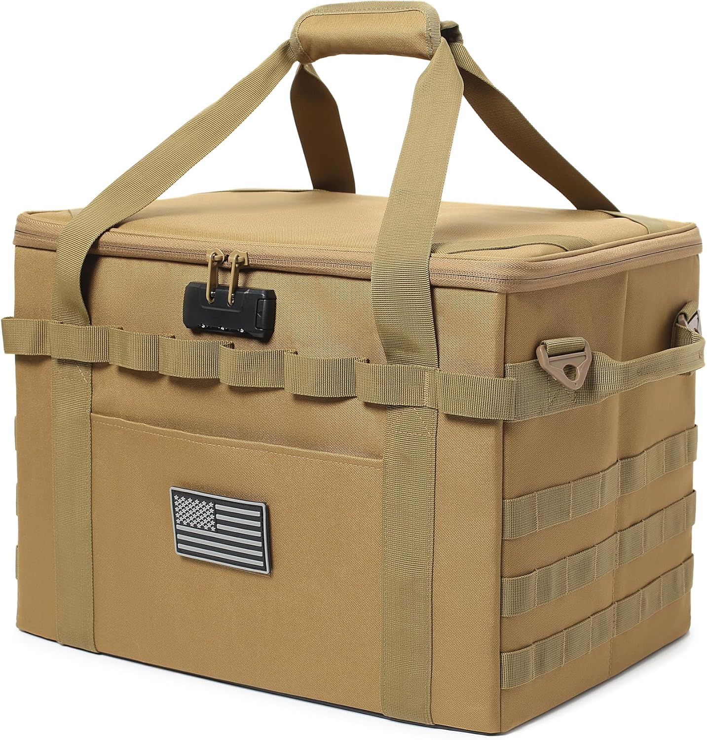 Tactical Camping Storage Bag - 38L Utility Tote with Lock
