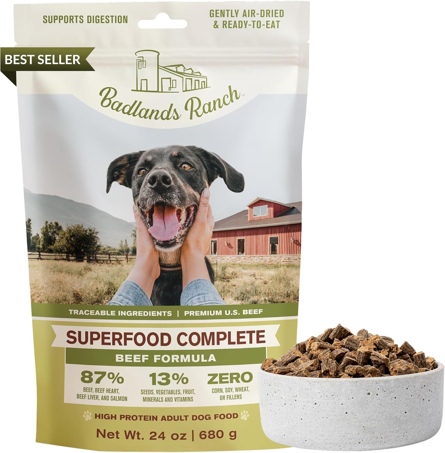 Superfood Complete Air-Dried Dog Food for Healthy Vitality