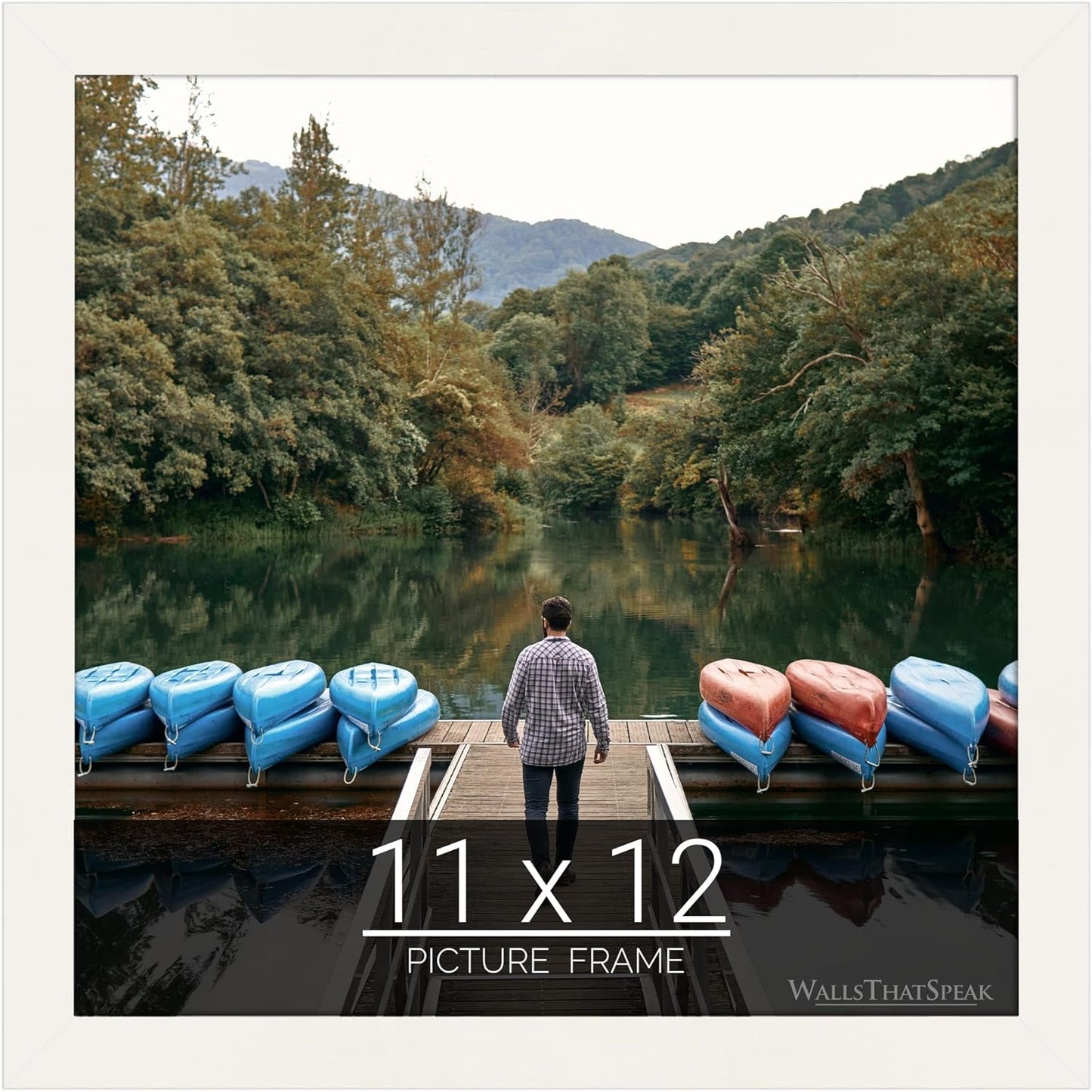 11x12 White Picture Frame for Puzzles Posters Photos Artwork
