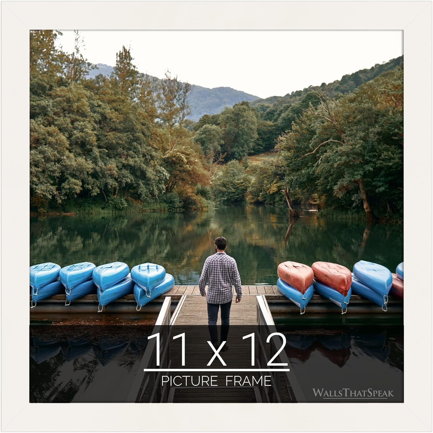 11x12 White Picture Frame for Puzzles Posters Photos Artwork