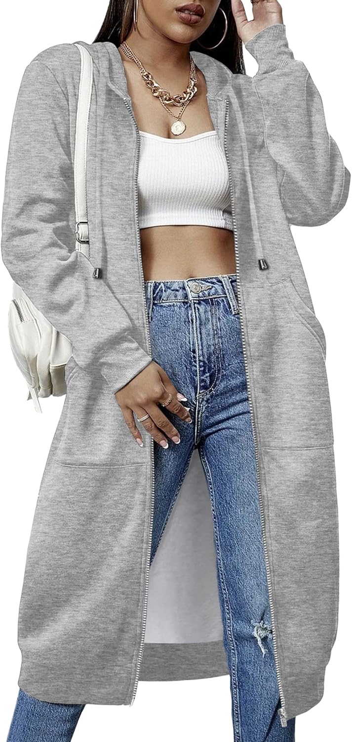 ELESOL Women Casual Zip Up Fleece Hoodies for Stylish Comfort
