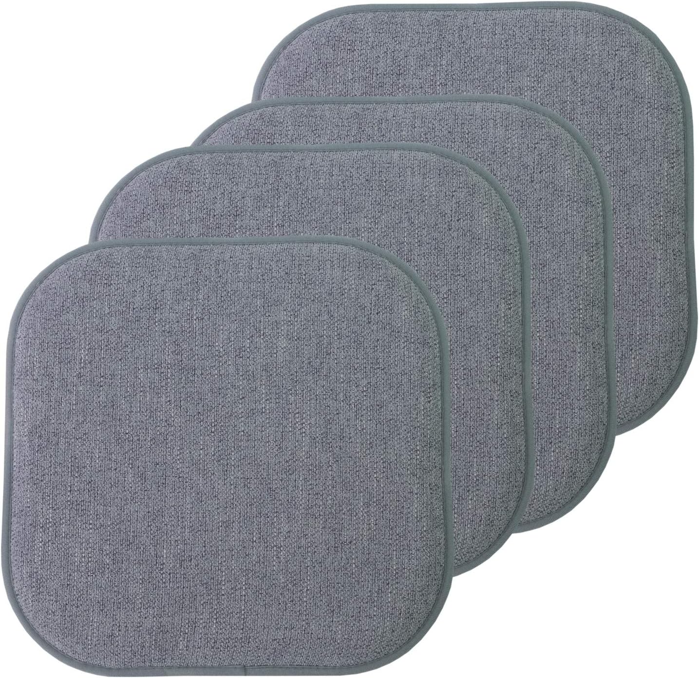 Sweet Home Collection Memory Foam Chair Cushion Pads 16in x 16