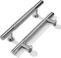 khtumeware 5 in(128mm) Knurled Brushed Nickel Drawer Handles - Durable
