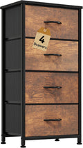DWVO Dresser with 4 Drawers - Fabric Storage Tower for Neat Living