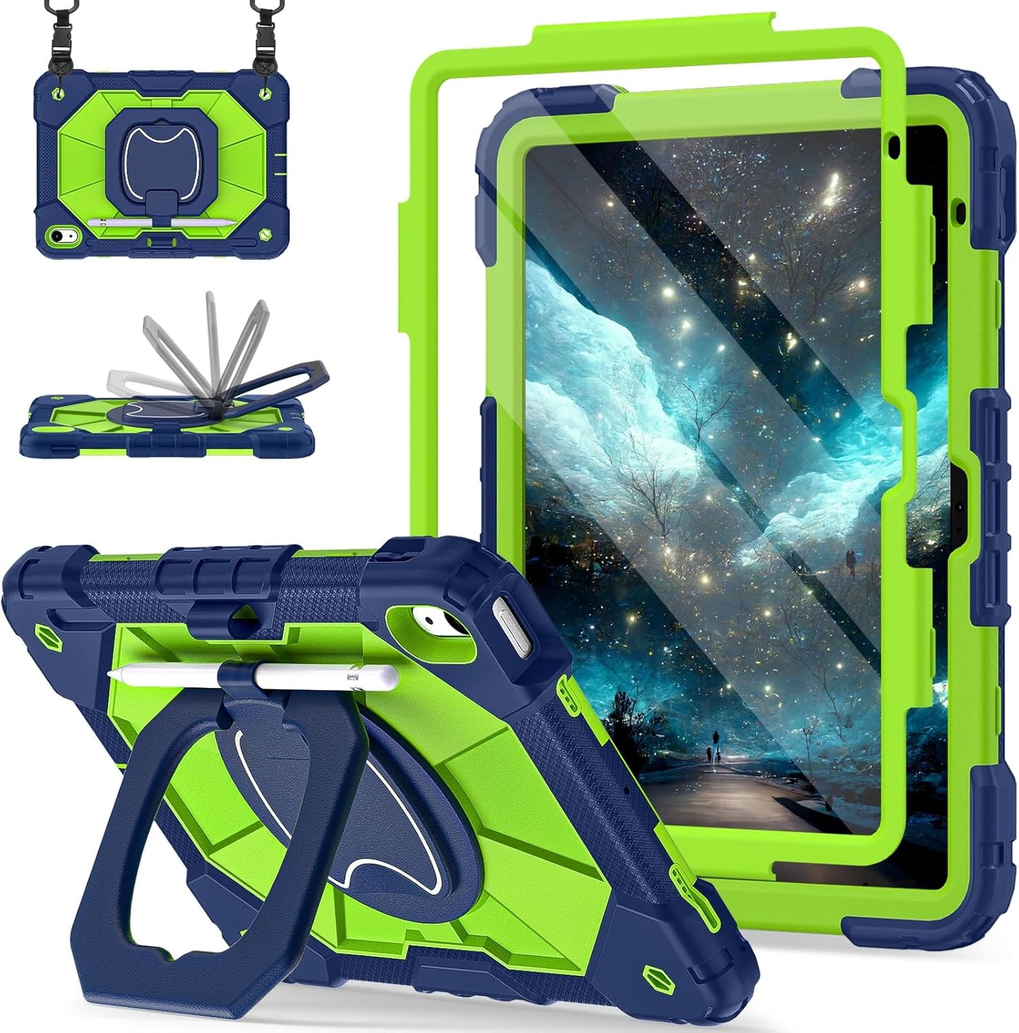Case for iPad 11th & 10th Generation with 360 Rotating Stand