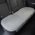 Universal Grey Anti-Slip Rear Car Seat Cover Size S - Faux Linen Bench