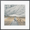 16x16 Metal Square Picture Frame For Wall With Mat - Minimalist