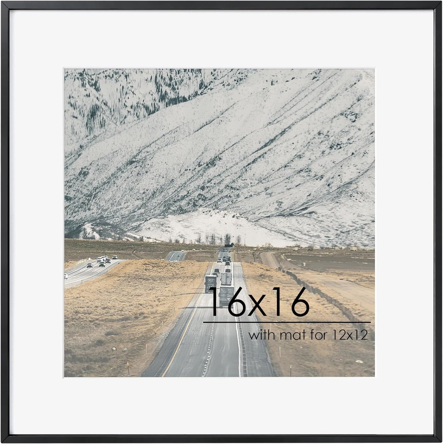 16x16 Metal Square Picture Frame for Wall Decor and Memories