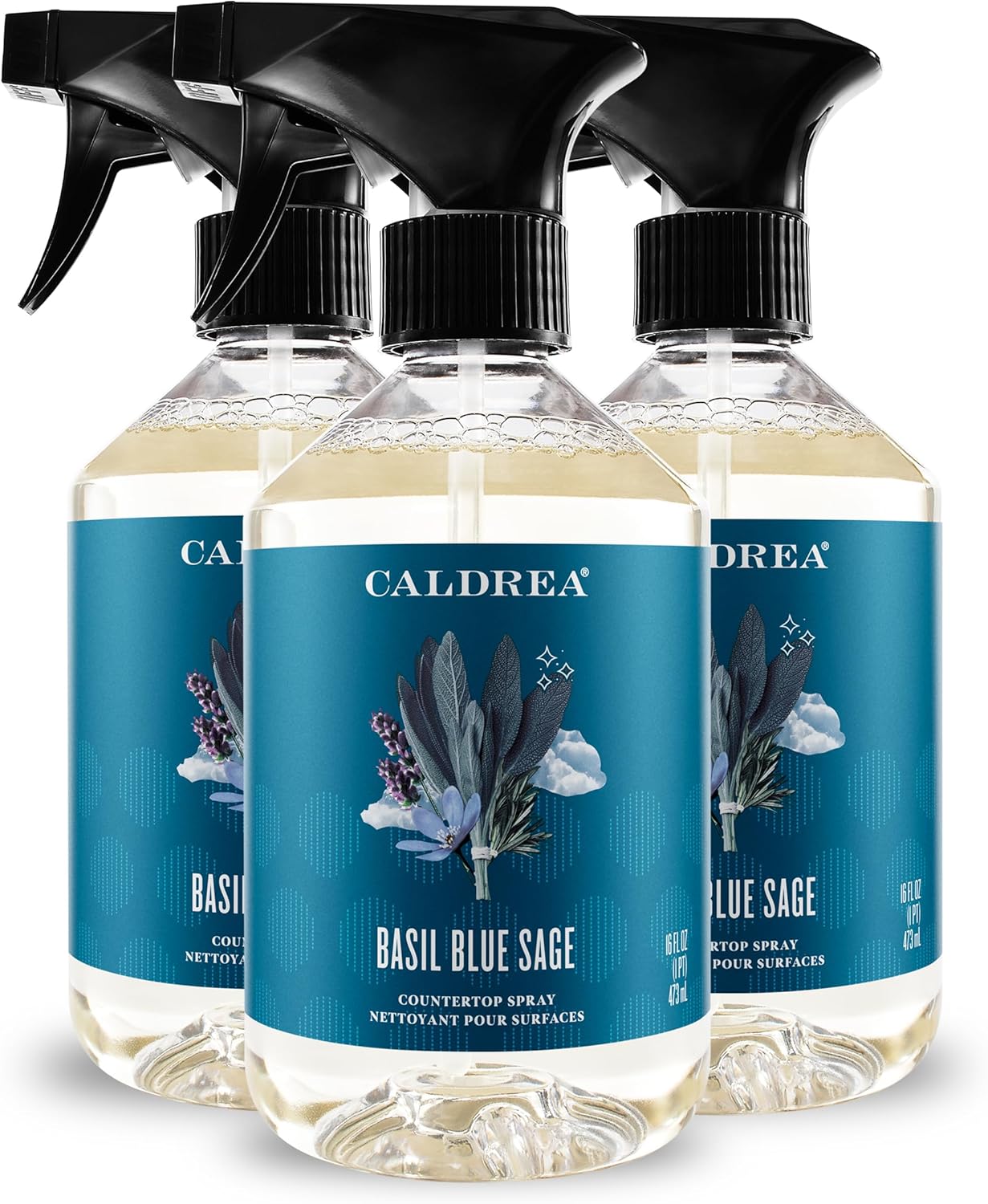 Caldrea Multi-surface Countertop Spray Cleaner, 3 Pack 16 oz