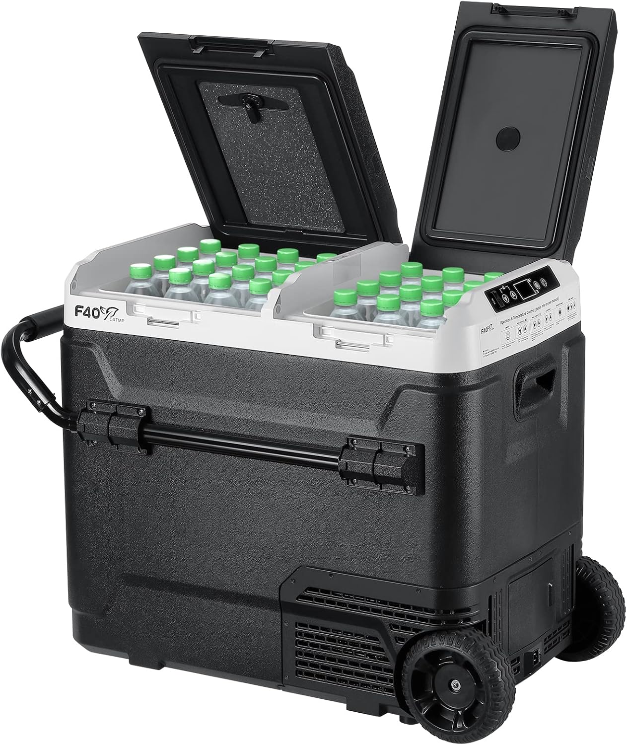 Portable Dual Zone Car Freezer - Independent Temp Control
