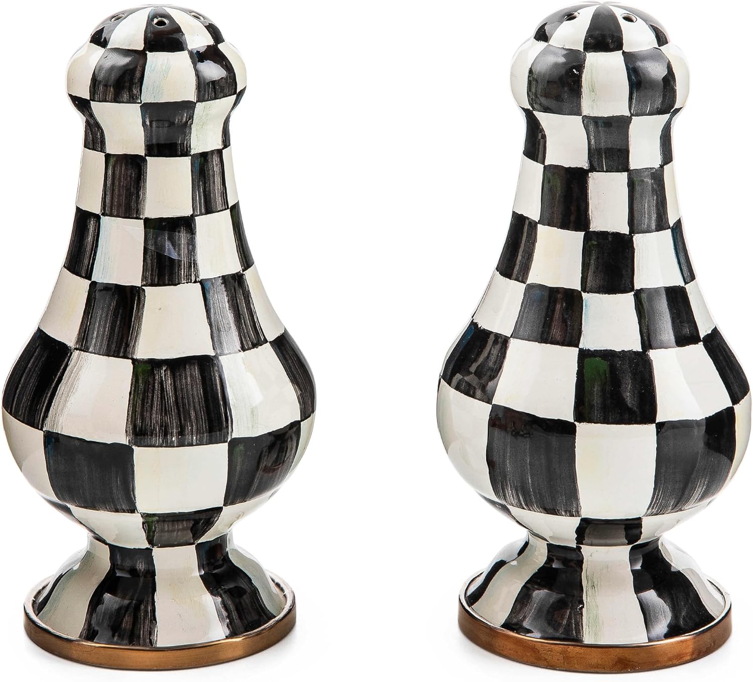 MACKENZIE-CHILDS Enamel Salt and Pepper Shakers for Kitchen