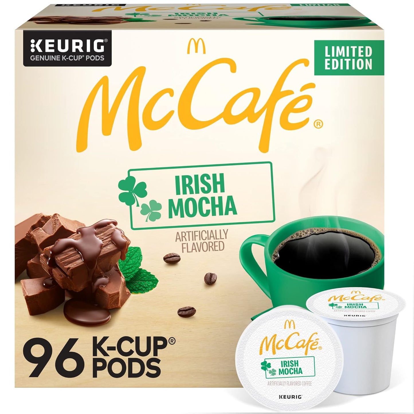 McCafe Irish Mocha K-Cup Pods for a Rich Coffee Experience