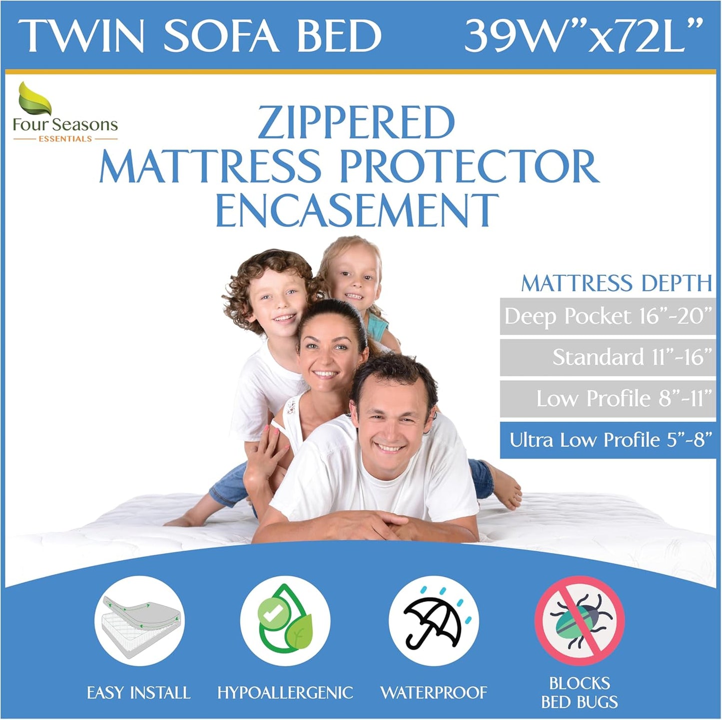 Sleeper Sofa Twin Size Mattress Protector for Ultimate Comfort