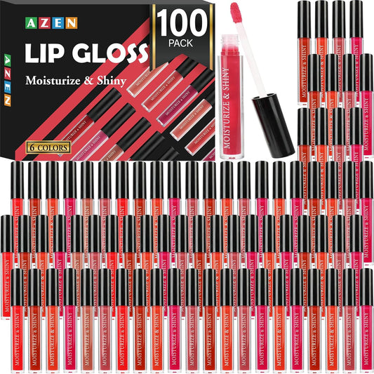 100 Pack Lip Gloss Set for Women and Girls with Rich Colors