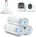 MeoWant Cat Litter Box Liner - 120PCS Drawstring Heavy Duty Bags