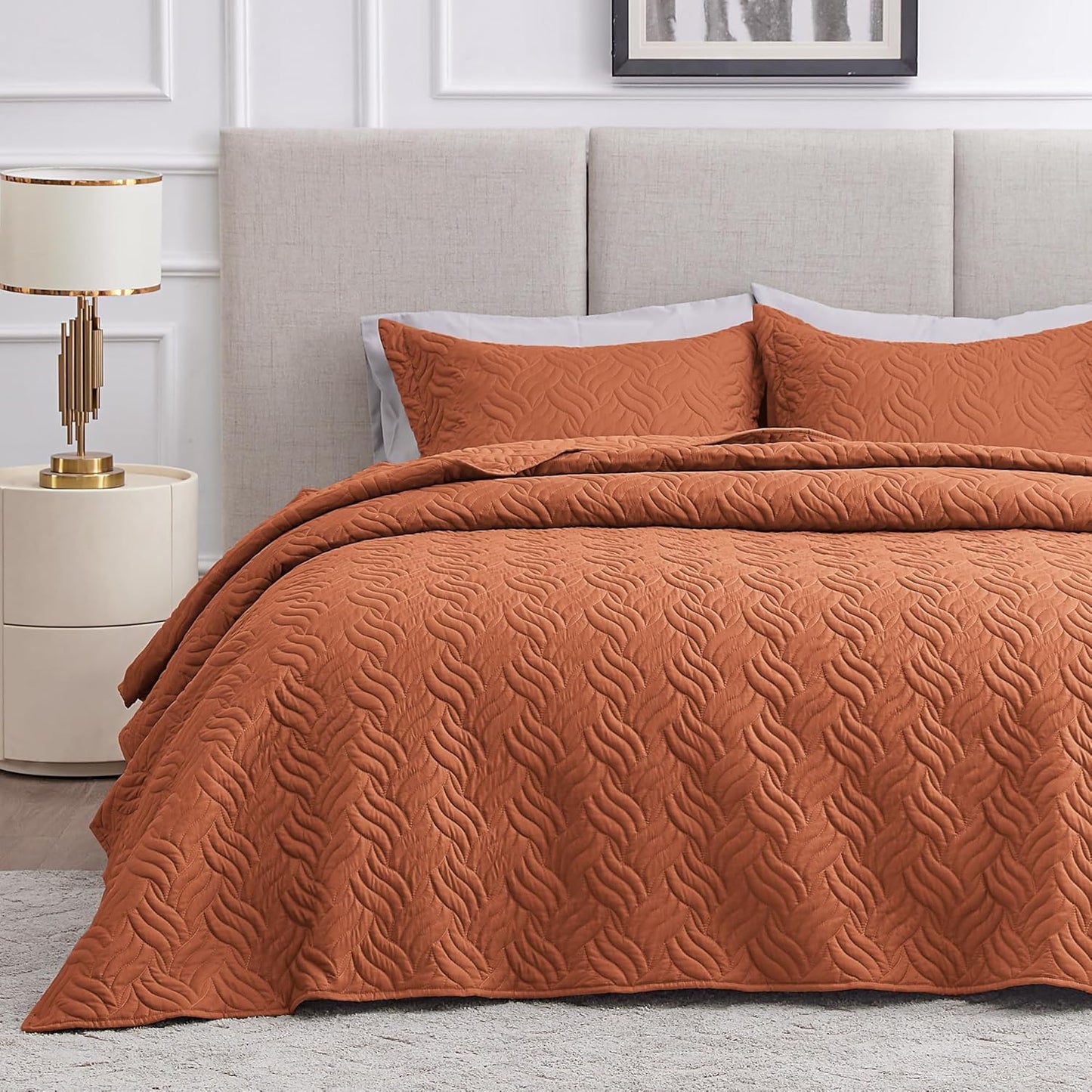 Love's cabin Twin Quilt Bedding Set for All Season Comfort