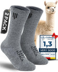 Alpaca Wool Crew Socks for Men and Women - Thick Thermal Warmth