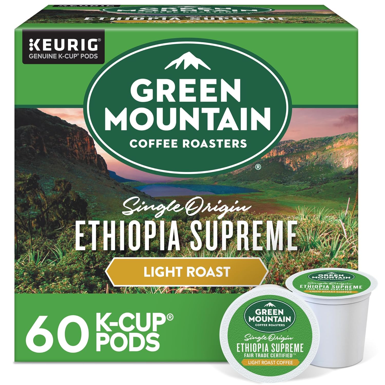Ethiopia Supreme K-Cup Pods, 60 Ct