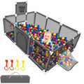 Large Baby Playpen 74in x 50in Ball Pit for Toddlers - Spacious Play