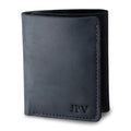Personalized Leather Trifold Wallet for Men - Slim Minimalist Carry