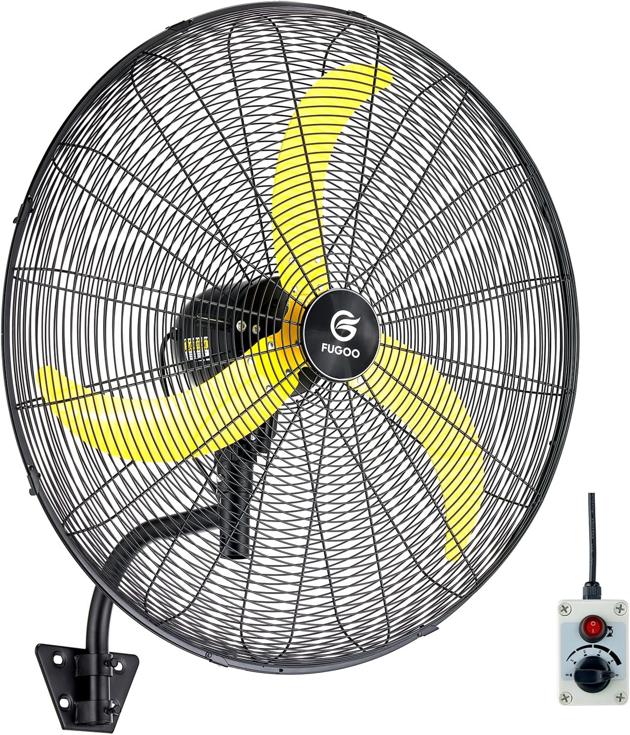30 Inch Oscillating Wall Mount Fan with Brushless DC Motor