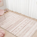 3x5 Pink Area Rug Machine Washable Non Slip Rug - Soft Boho Accent