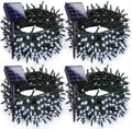 Solar Christmas Lights Outdoor 4-Pack, 400LED 132ft String Lights