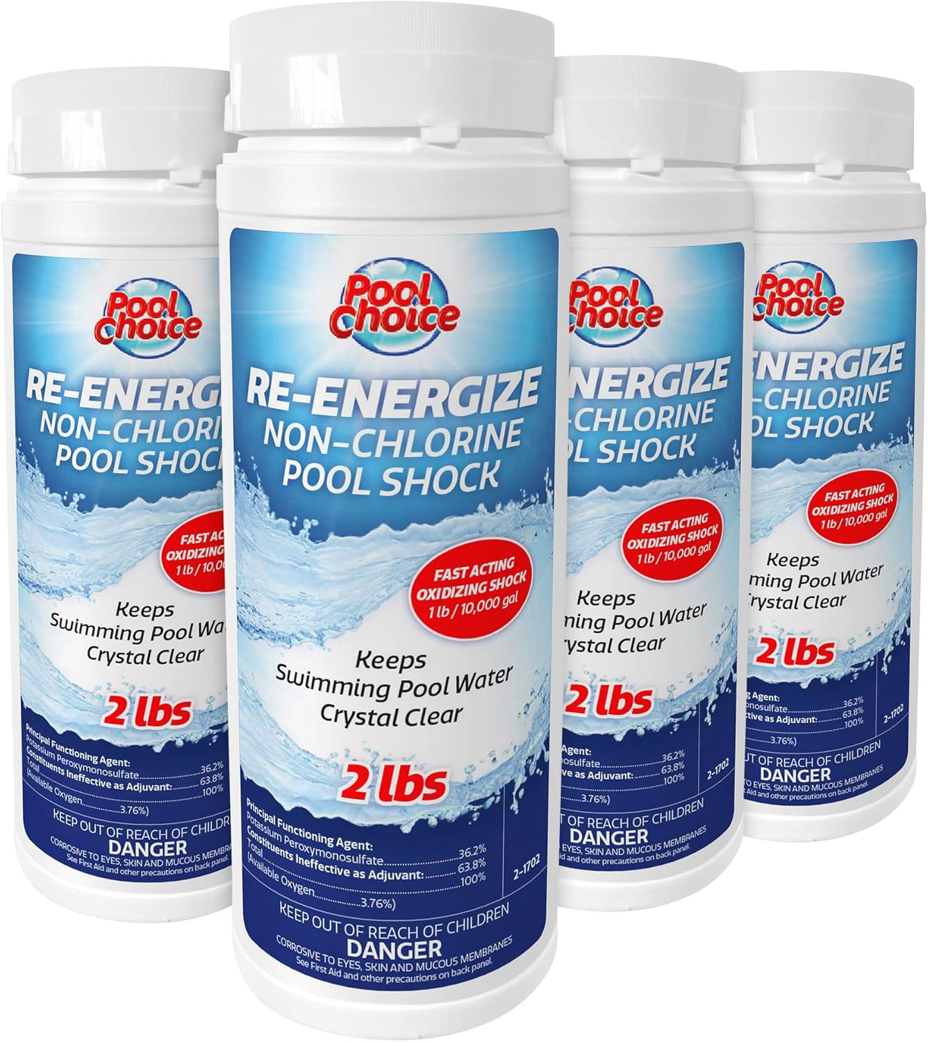 SpaChoice Premium Re-Energize Non Chlorine Pool Shock 4-Pack