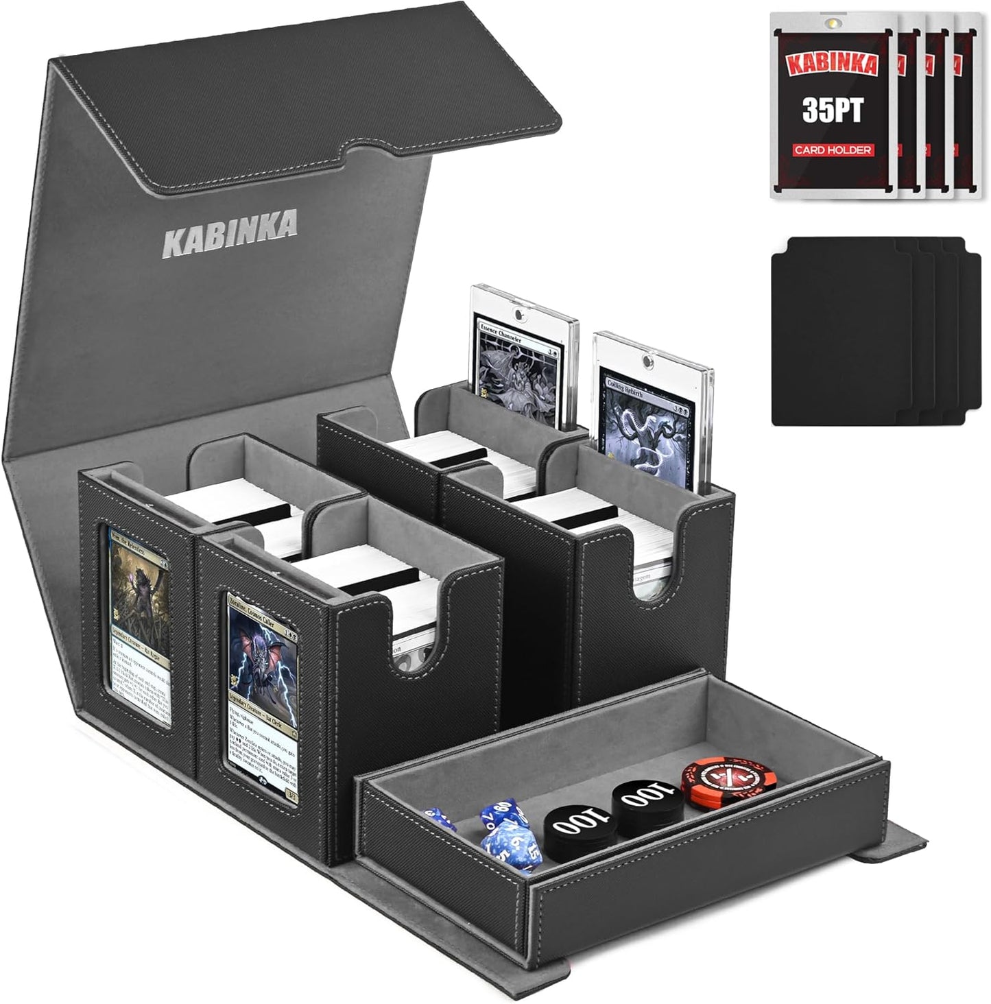 Kabinka Commander Deck Box for MTG - Ultimate Card Storage Solution