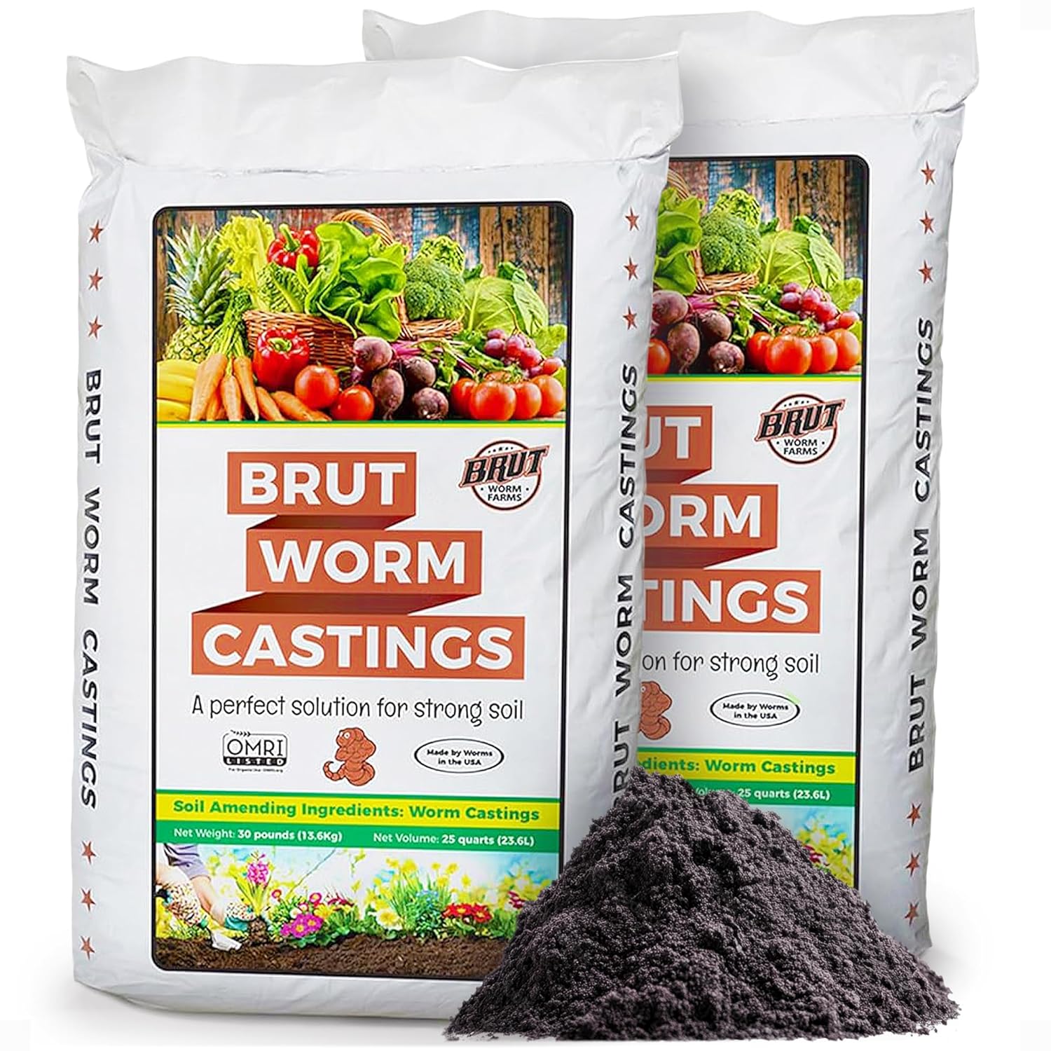 Organic Fertilizer Worm Castings for Thriving Indoor & Outdoor Plants