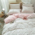 Small Floral Print Duvet Cover Full Size - Soft Cotton Reversible