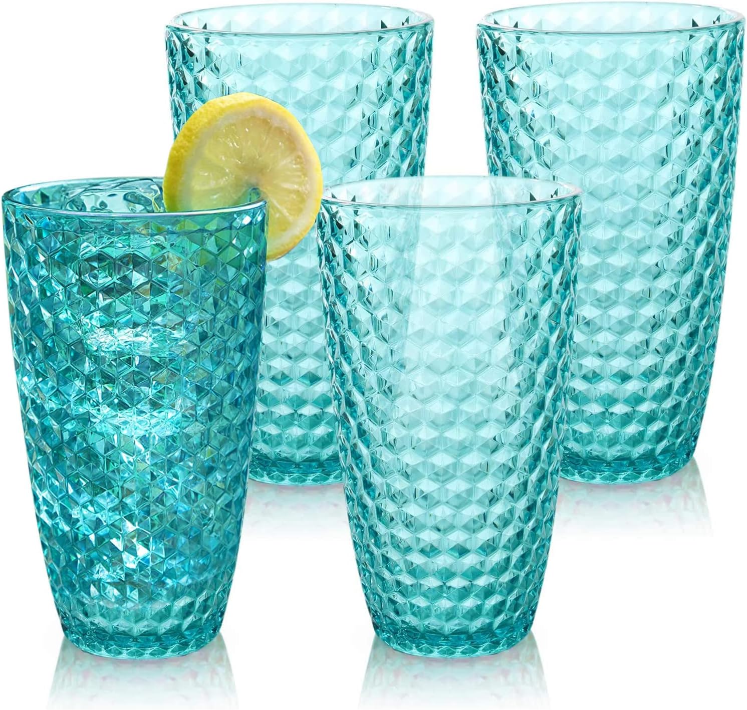 BELLAFORTE Laguna Beach Shatterproof Tritan Plastic Tumblers Set