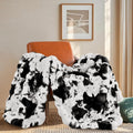 Cow Print Blanket for Couch - Super Heavy Faux Fur Cozy Throw