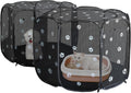 2-in-1 Cat Playpen Pop Up Dog Pet Playpen - Portable Double Room