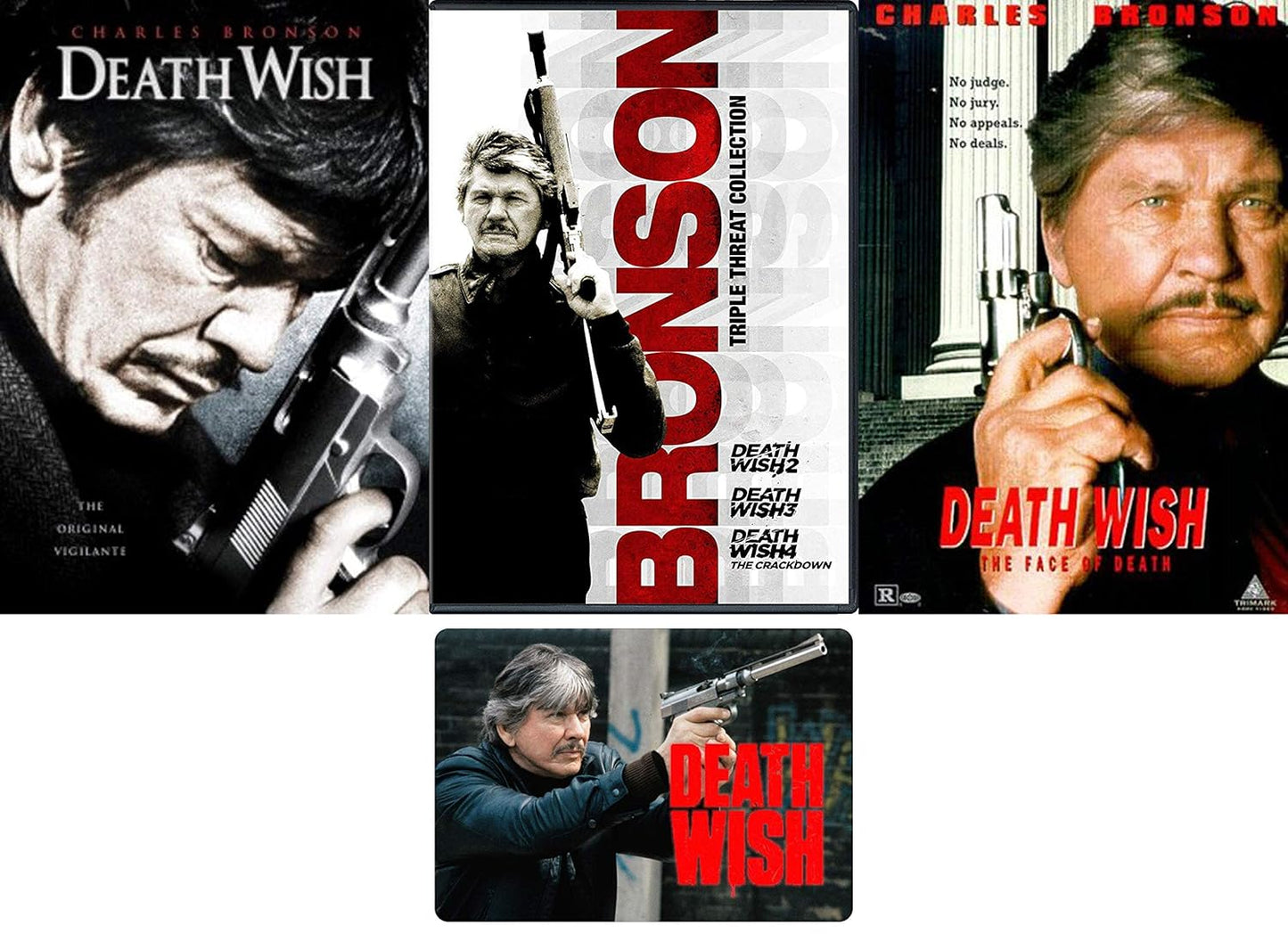 Death Wish Complete Charles Bronson Movie Series 1-5 DVD Collection