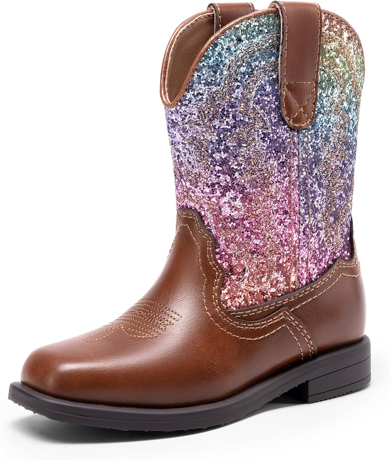 DREAM PAIRS Toddler Cowboy Boots for Little Boys and Girls