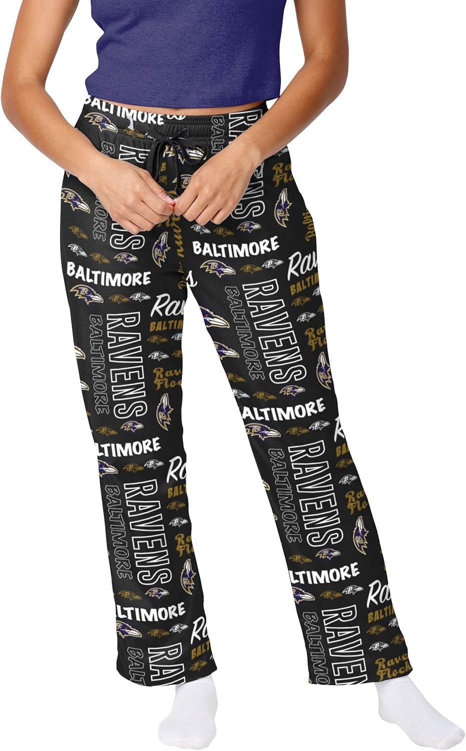 FOCO Women's NFL Team Logo Mini Print Lounge Pants for Comfort