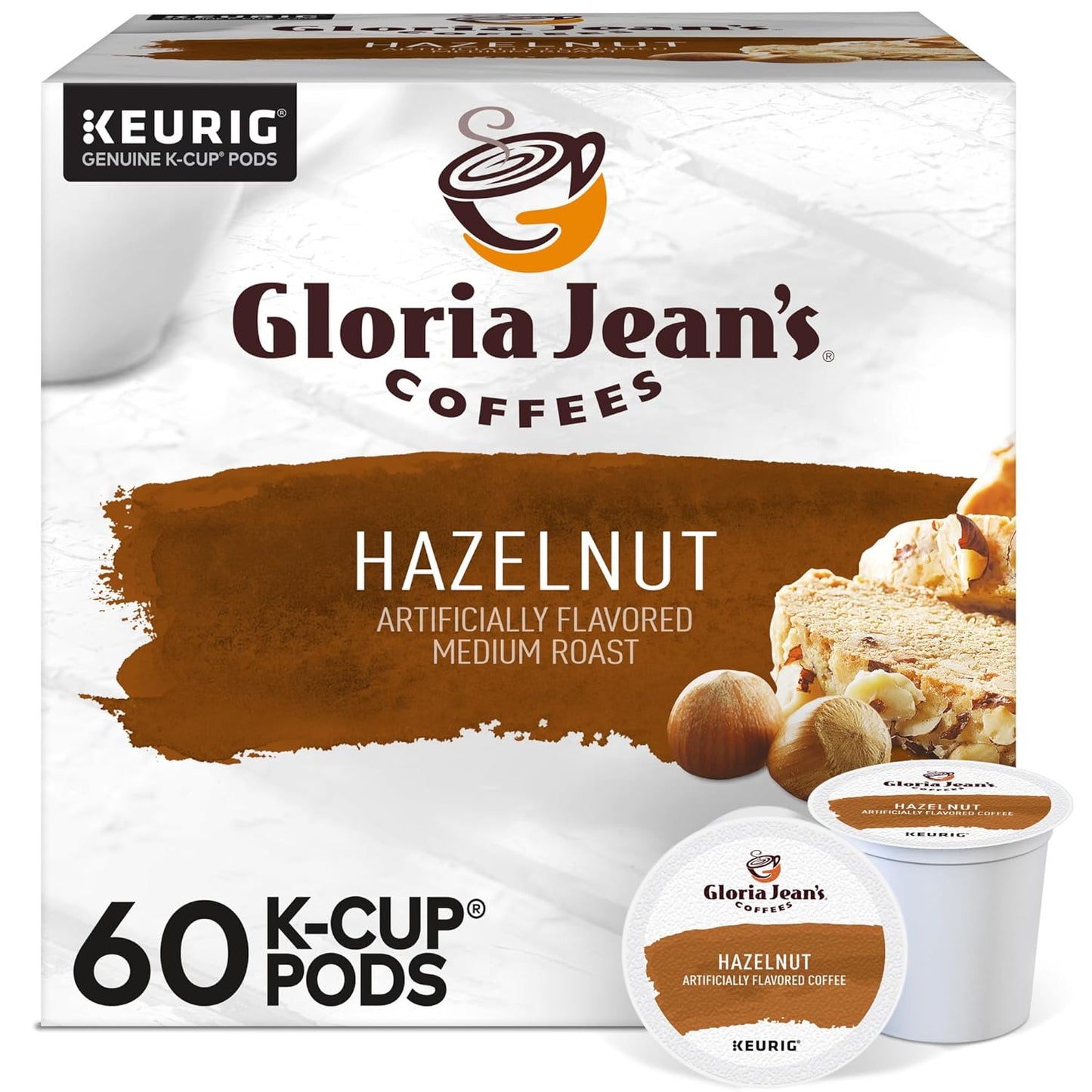 Gloria Jean's Hazelnut K-Cup Pods for Perfect Coffee Moments