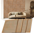 23.6 in Wood Slat Wall Panels, 4 Pack Acoustic Decorative Panels