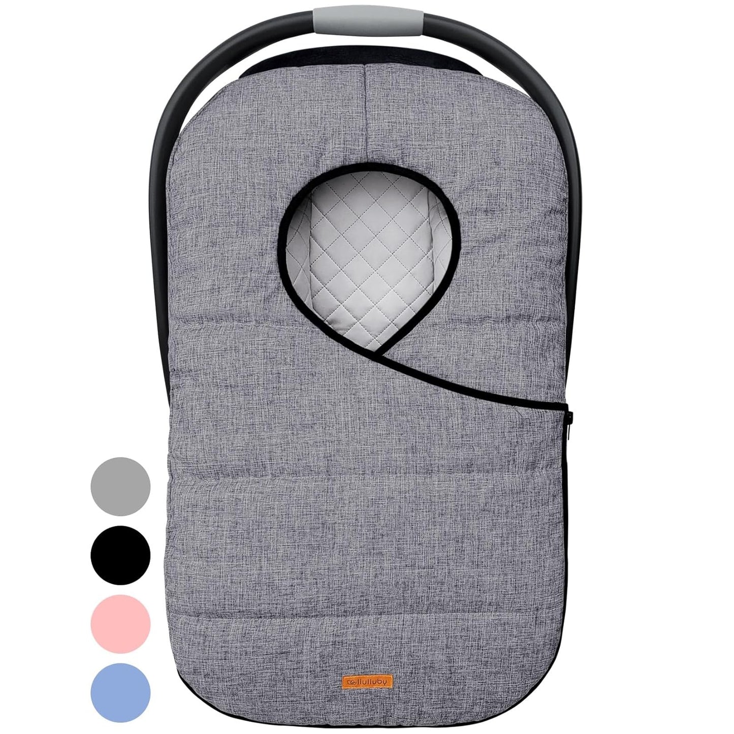 liuliuby Winter Carseat Covers for Baby - Warm Fleece Canopy