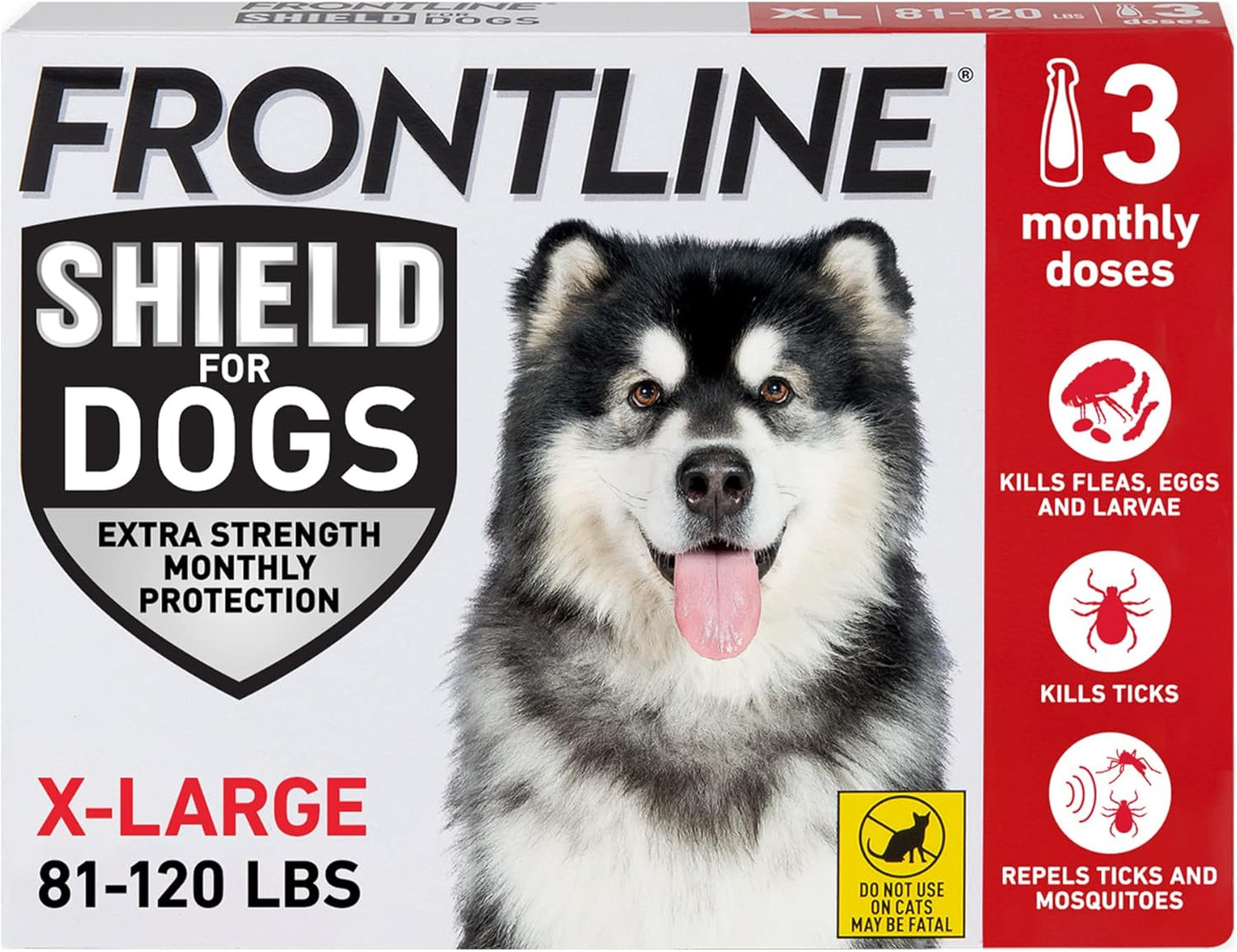 FRONTLINE Shield Flea & Tick Treatment for X-Large Dogs 81-120 lbs