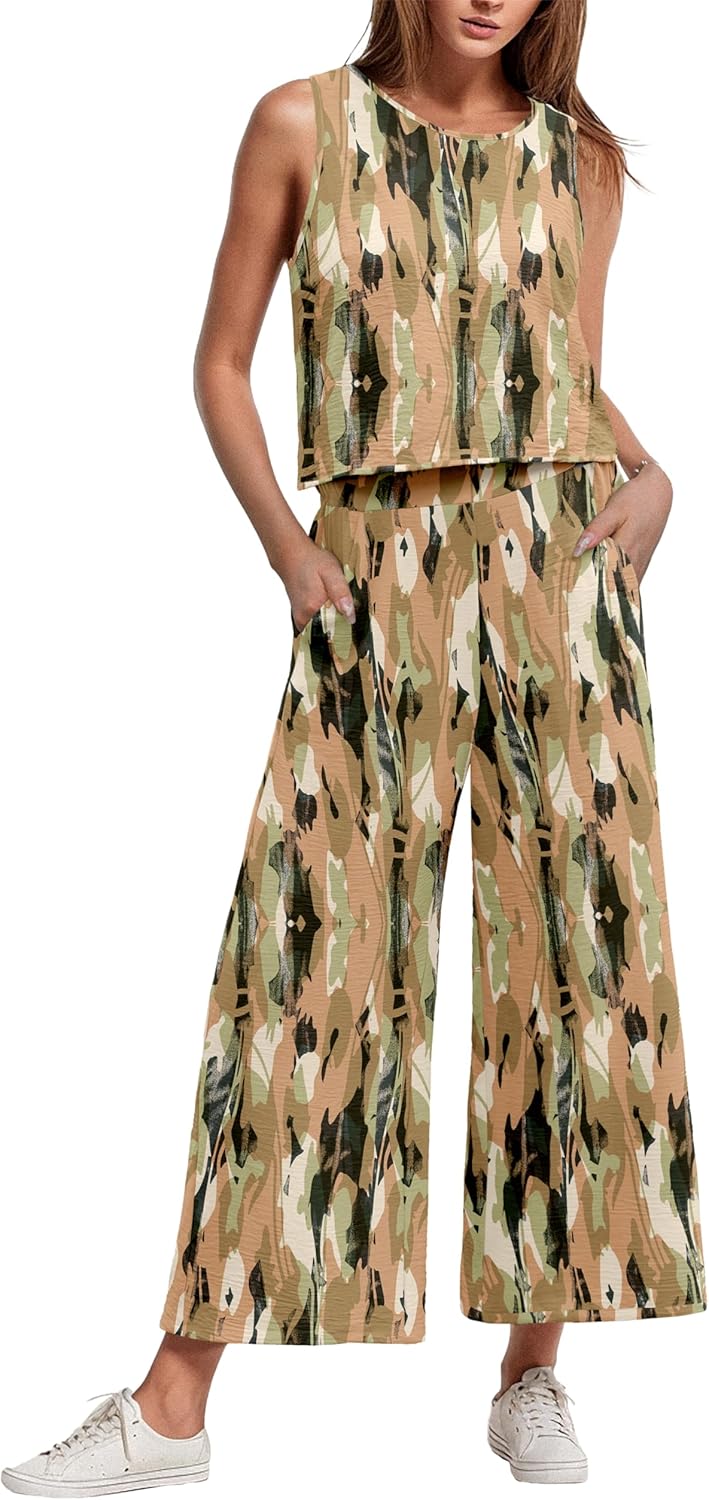 IWOLLENCE Women's Summer 2 Piece Outfit Set for Vibrant Style