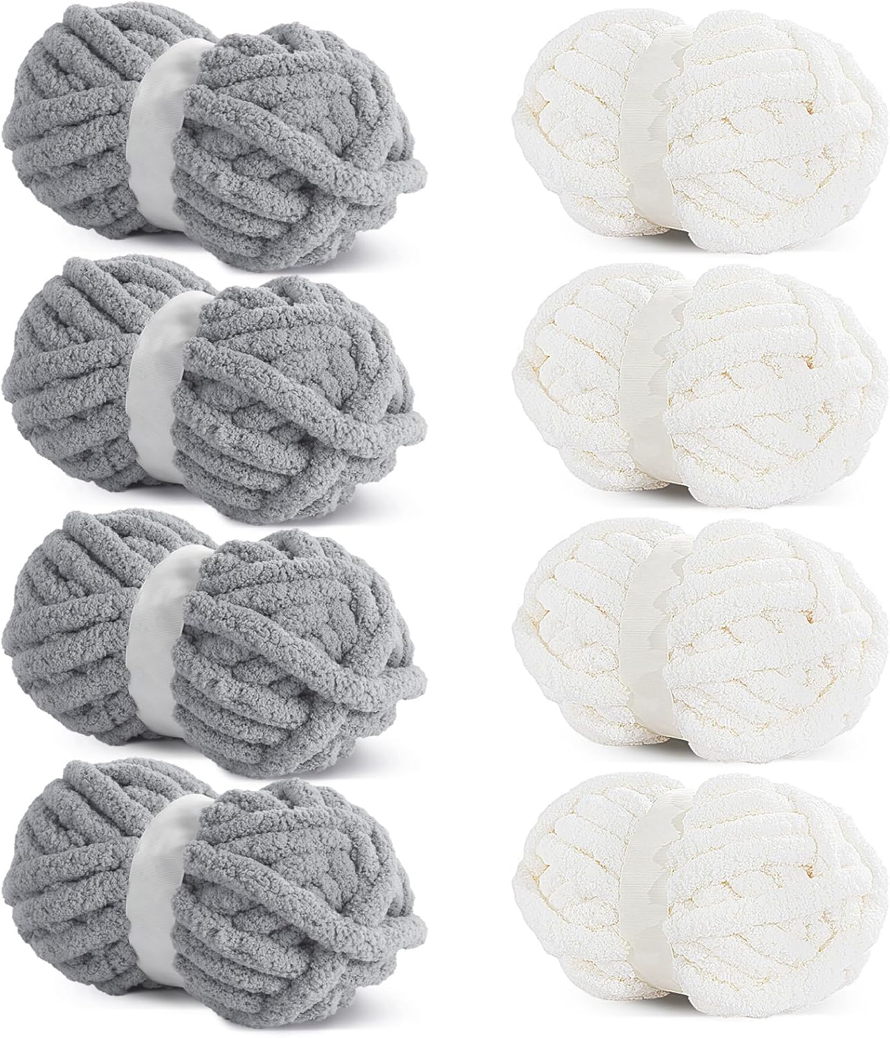 HOMBYS Chunky Yarn for Crocheting - Soft Fluffy Chenille Yarn