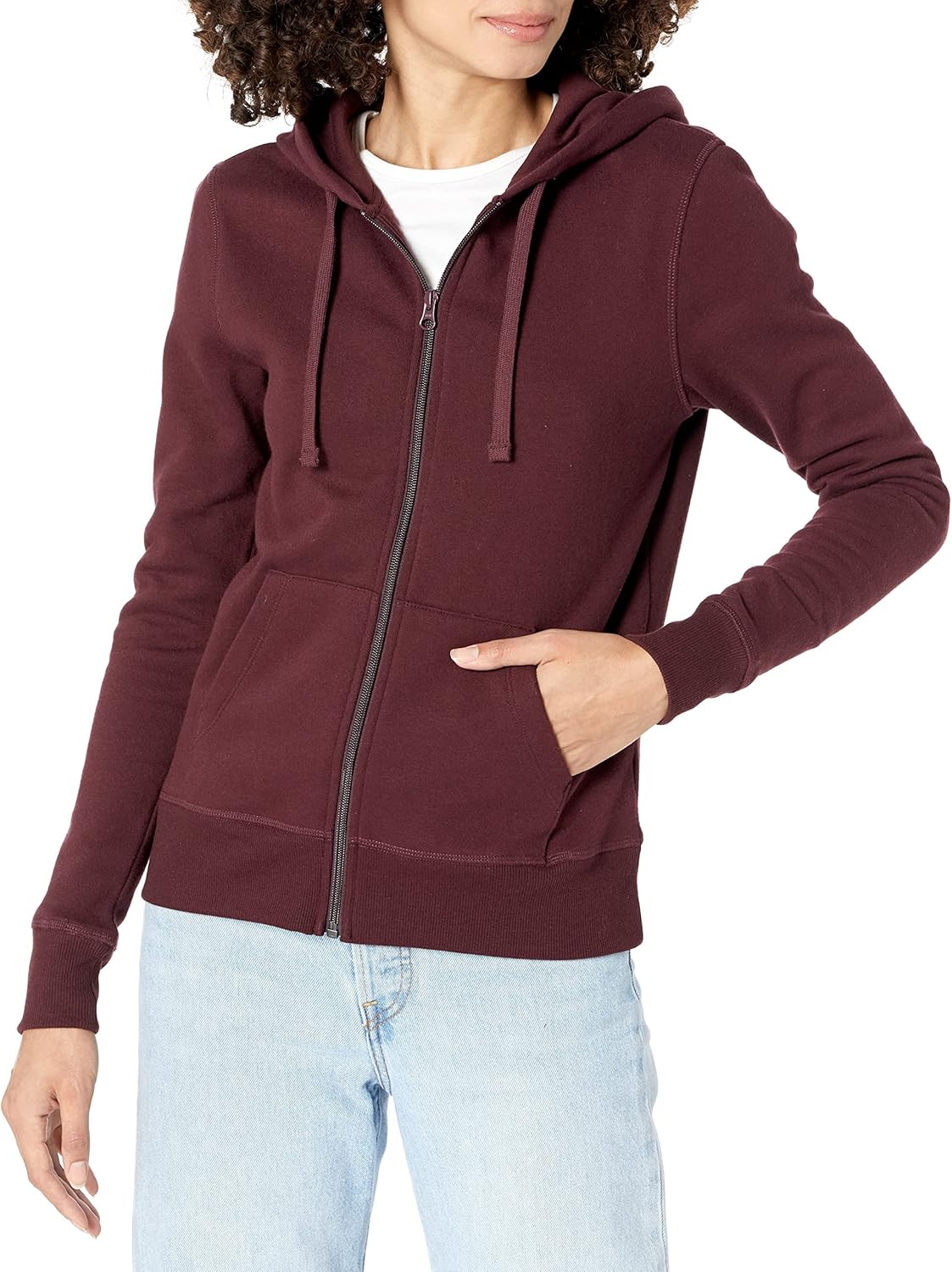 Cozy Plus Size Fleece Hoodie by  Essentials