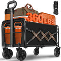Wagons Cart Foldable with Wheels Collapsible - Portable Heavy Duty